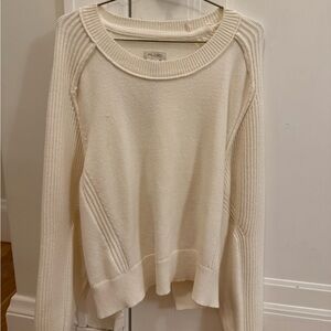 Pilcro Cream Knit Sweater